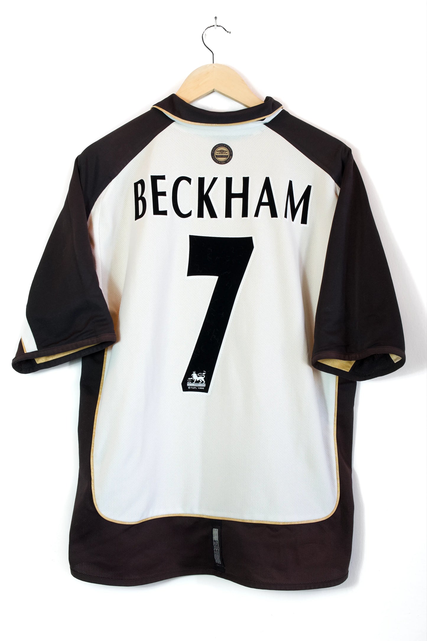 Manchester United 2001-02 | #7 Beckham | Centenario Jersey Umbro | Talla L | 8/10 (Doble Vista)