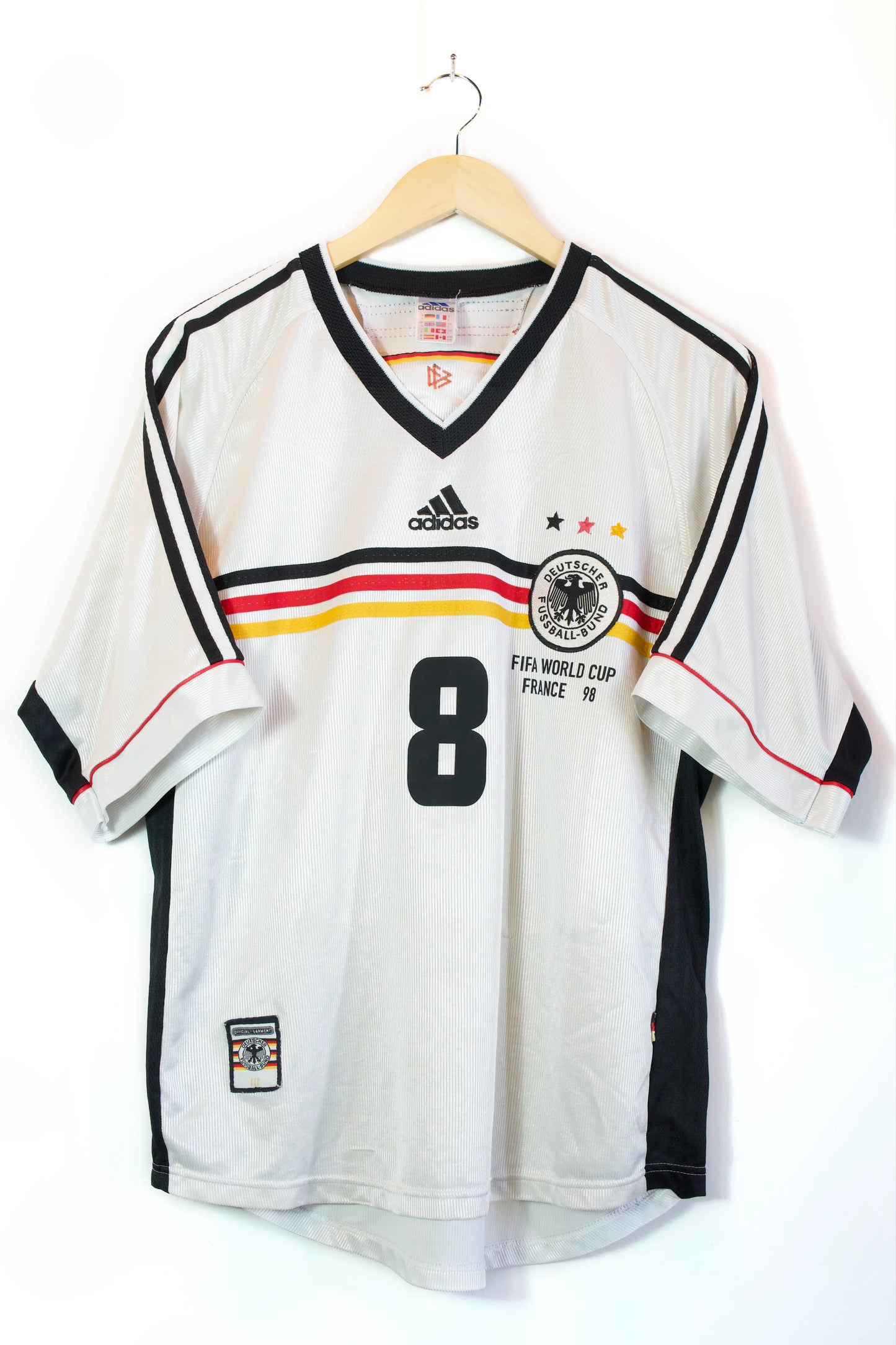 Alemania 1998 | #8 Matthäus | Local Jersey Adidas | Talla L | 8/10