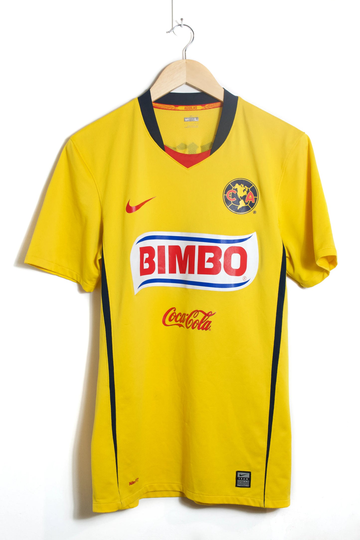 América 2008-09 | #2 I. Rodríguez | Versión Jugador | Local Jersey Nike | Talla L | 8/10