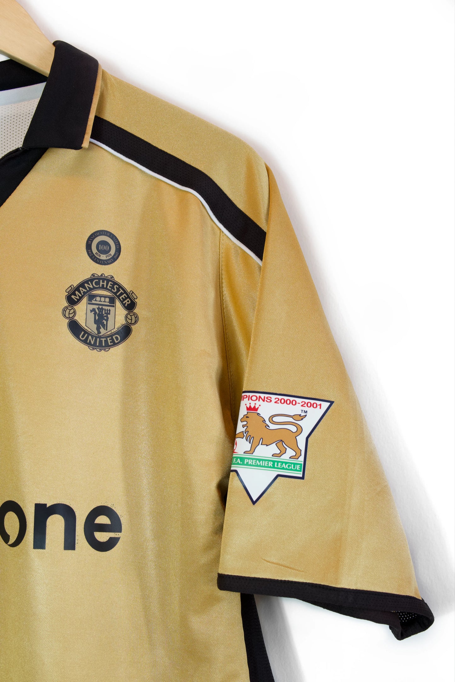Manchester United 2001-02 | #7 Beckham | Centenario Jersey Umbro | Talla L | 8/10 (Doble Vista)