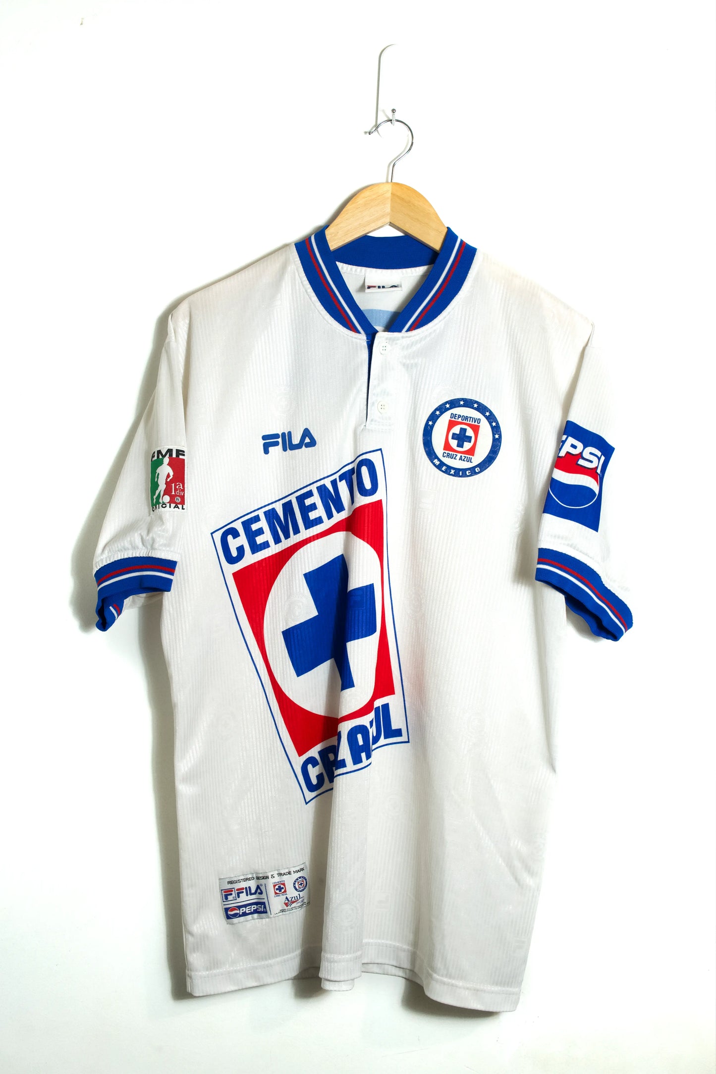 Cruz Azul 1998-99 | Visitante Jersey FILA | Talla L | 9/10