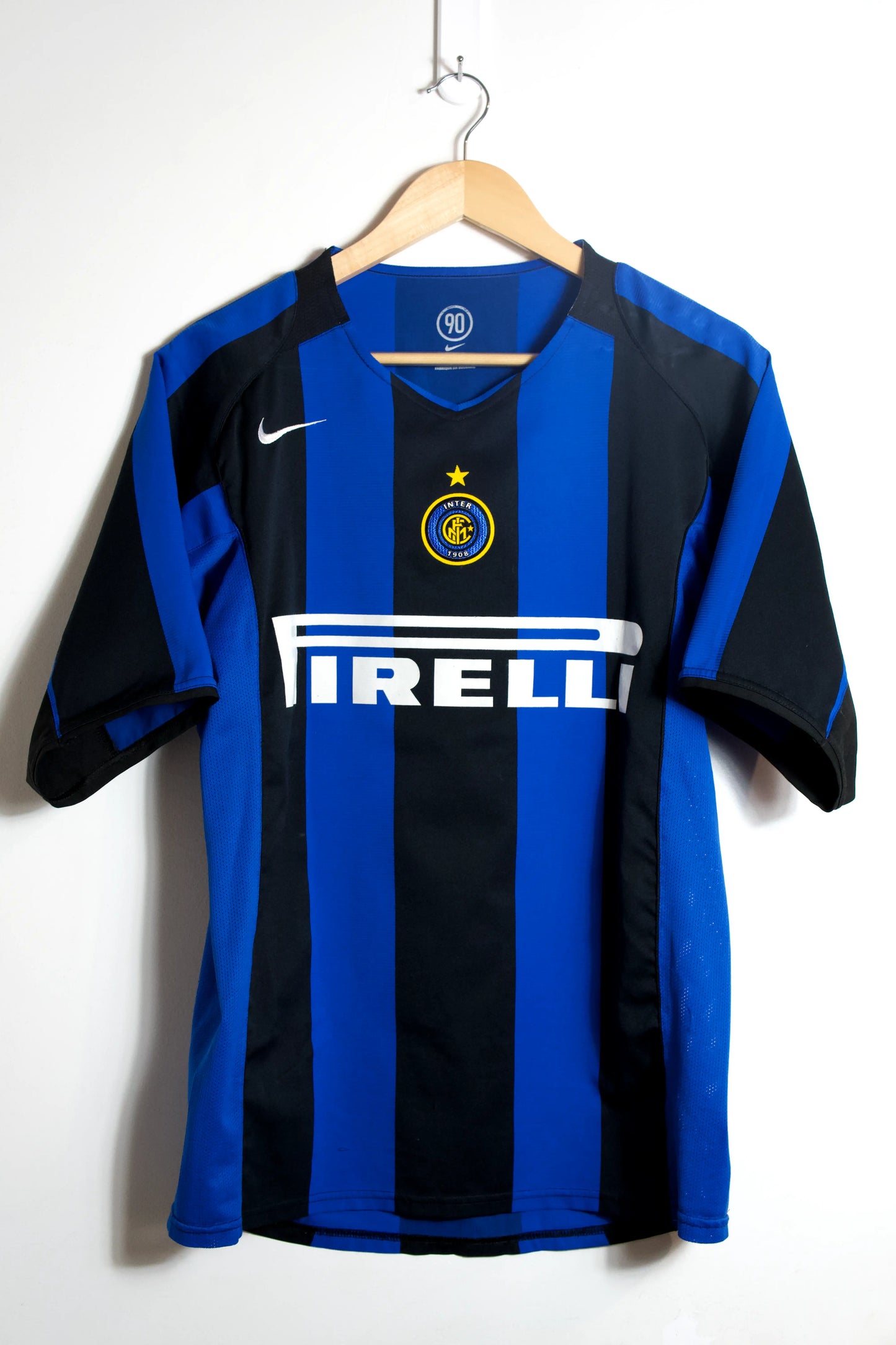 Inter Milán 2004-05 Local Jersey Nike Total 90 | Talla M | 9/10