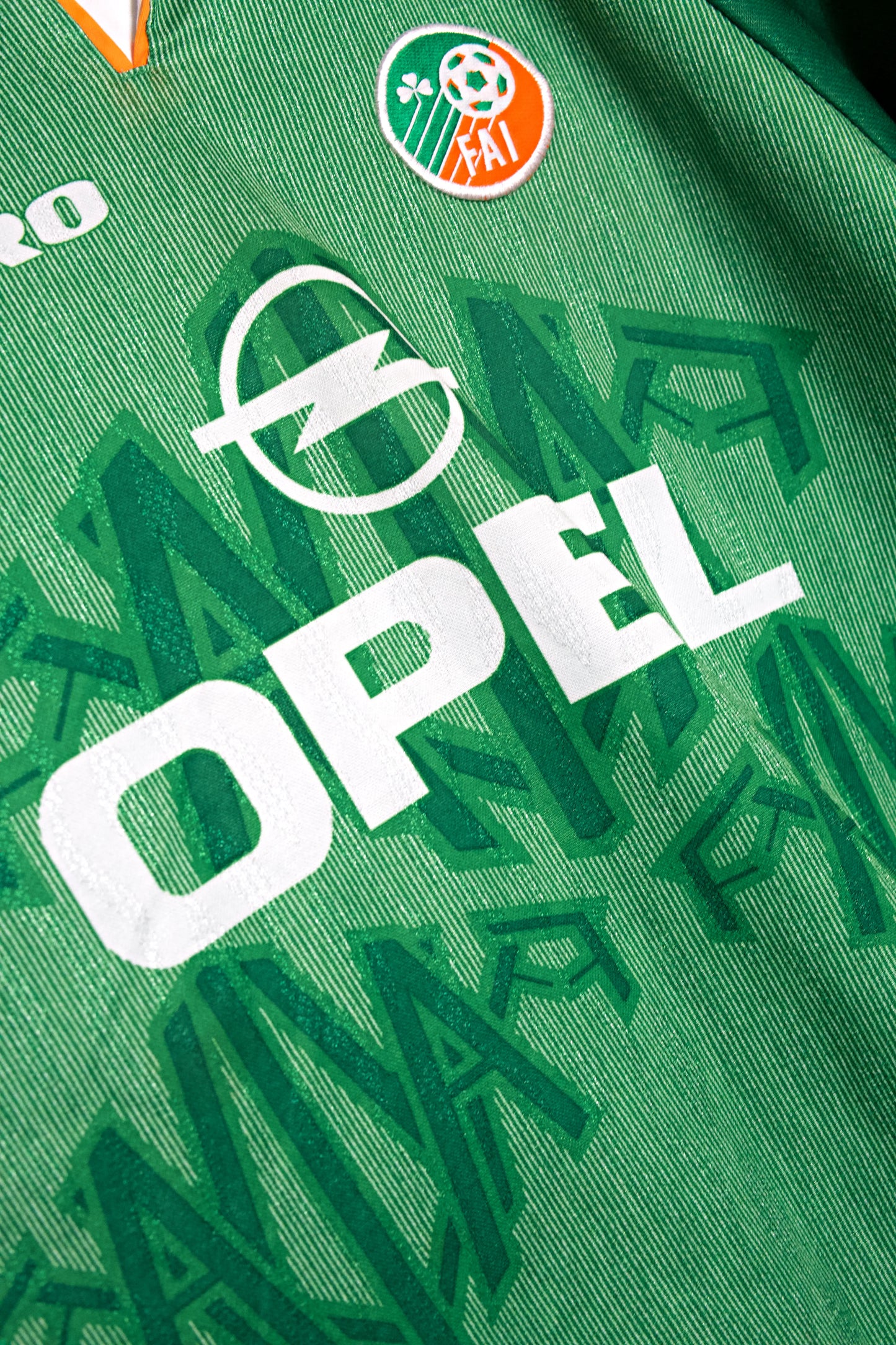 Irlanda 1996-98 Local Jersey Umbro Opel | Talla L | 9/10