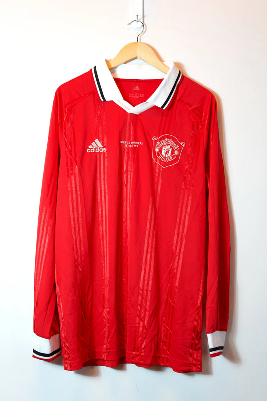 Manchester United | Conmemorativa Triplete 1999 | Jersey Adidas | Talla L | 9/10