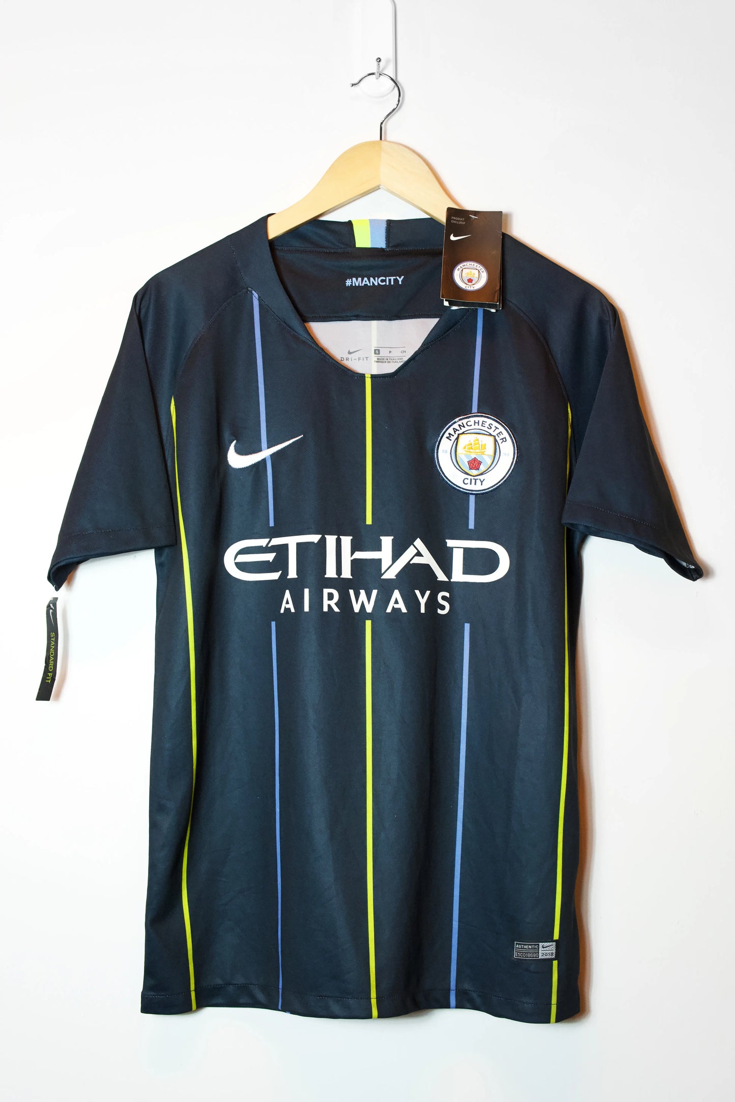 Manchester City 2018-19 | #19 Sané |  Visitante Jersey Nike | Talla S | 8/10