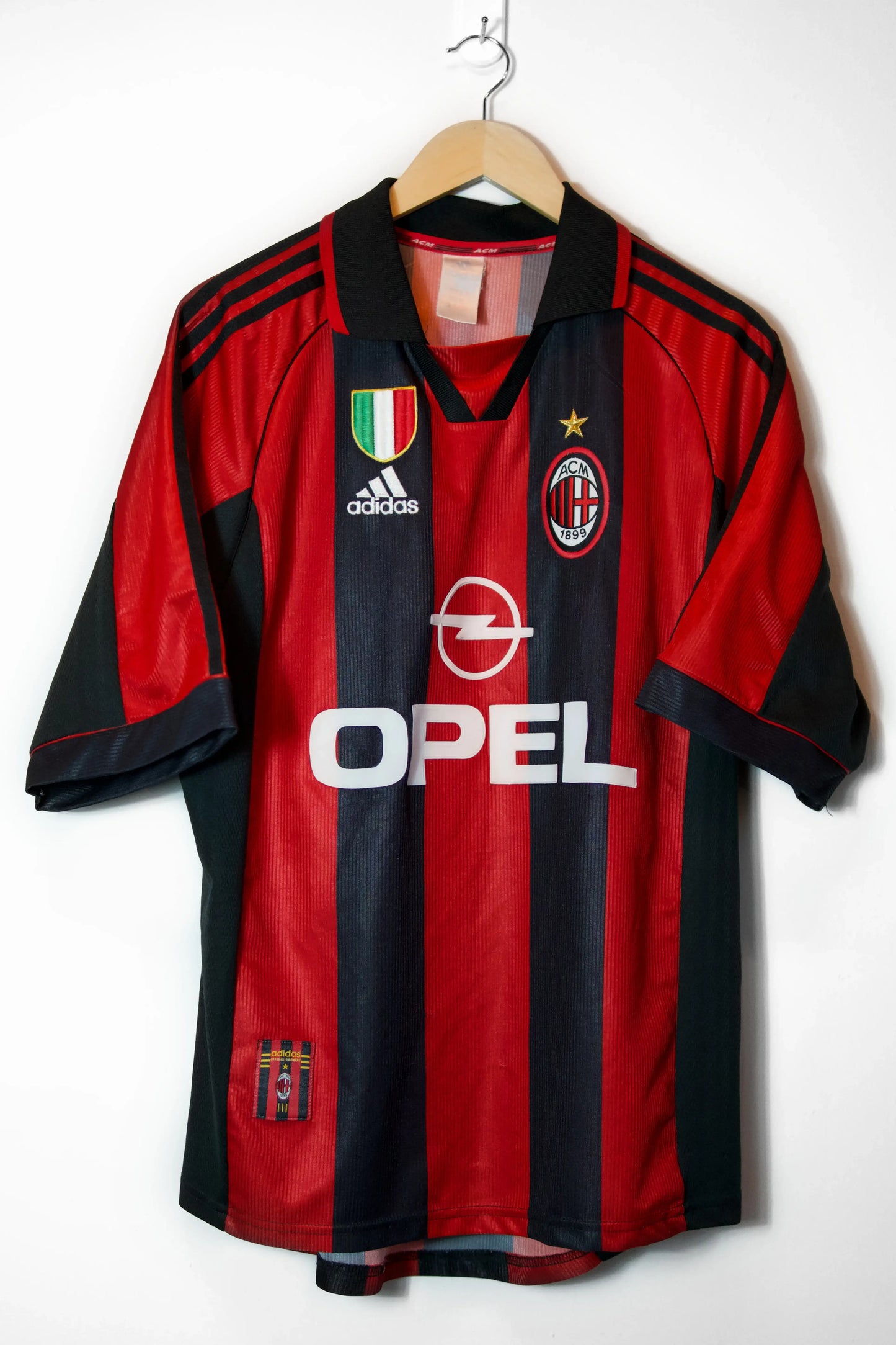 AC Milán 1999-00 | #3 Maldini | Local Jersey Adidas | Talla L | 8/10