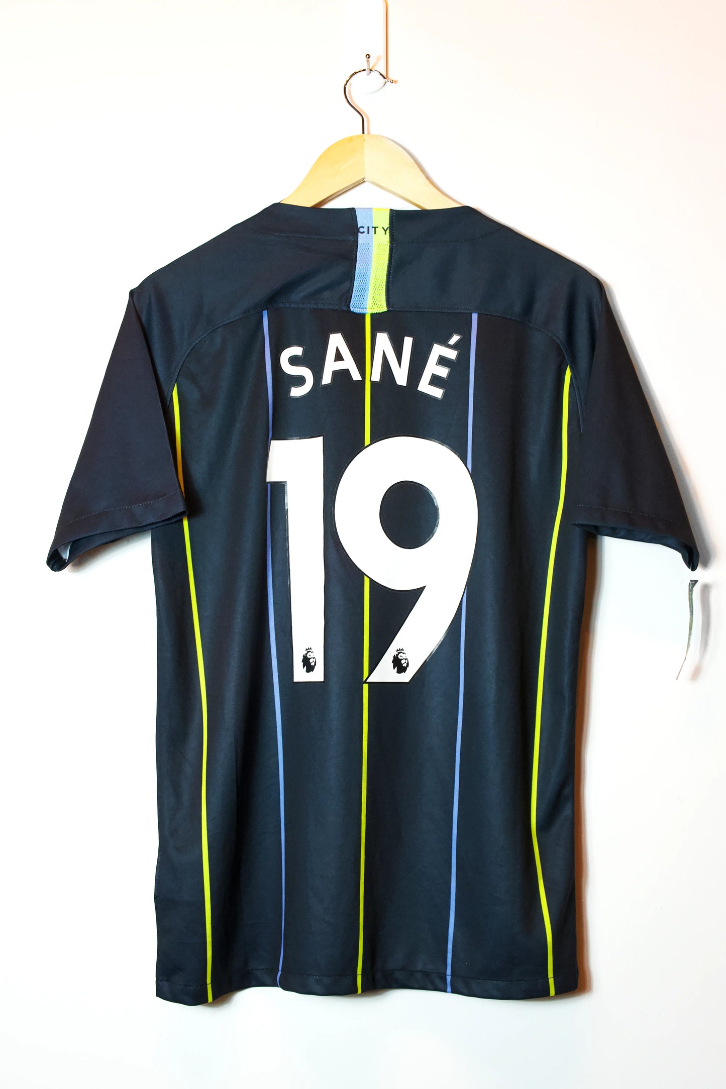 Manchester City 2018-19 | #19 Sané |  Visitante Jersey Nike | Talla S | 8/10