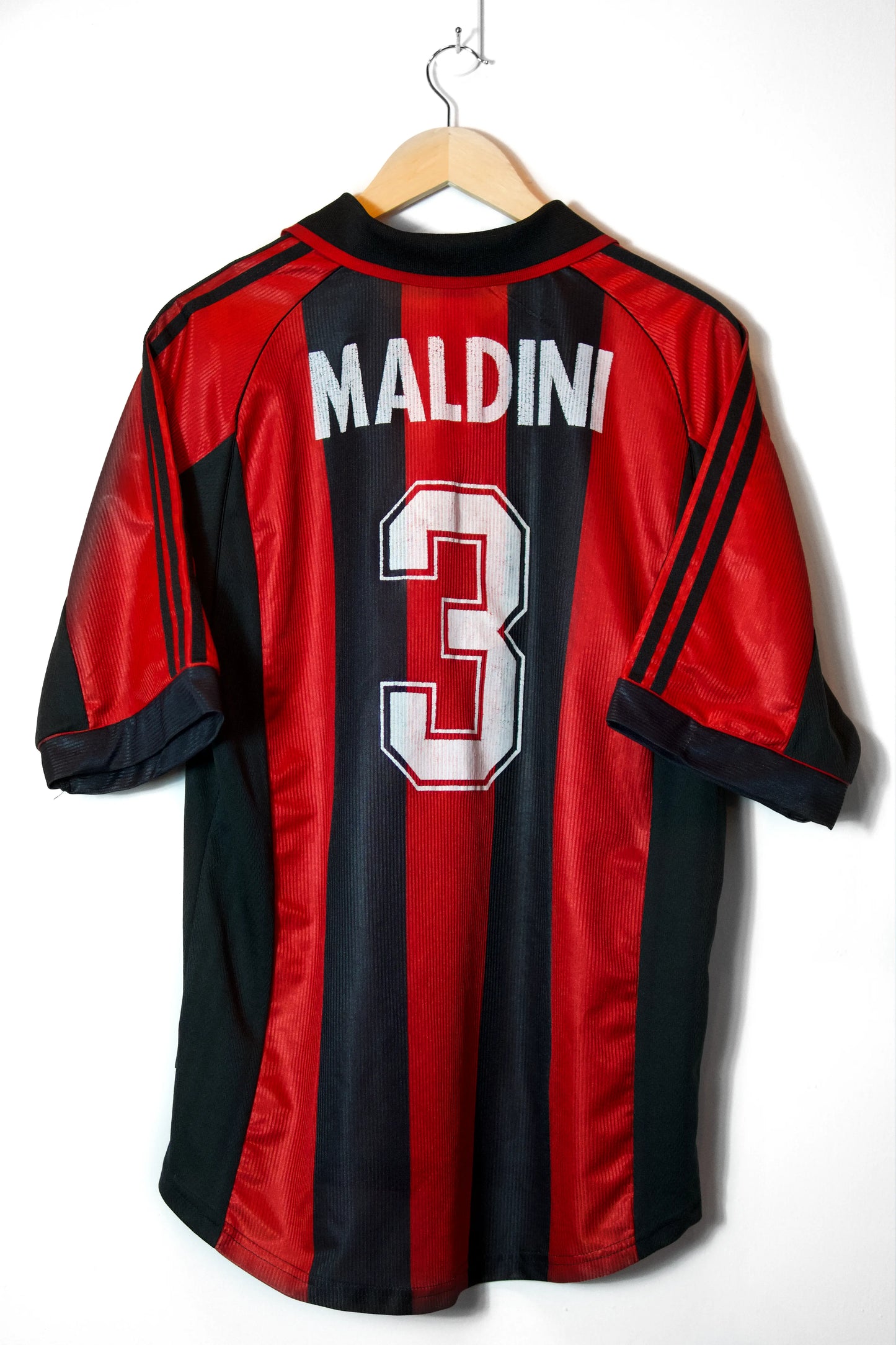 AC Milán 1999-00 | #3 Maldini | Local Jersey Adidas | Talla L | 8/10