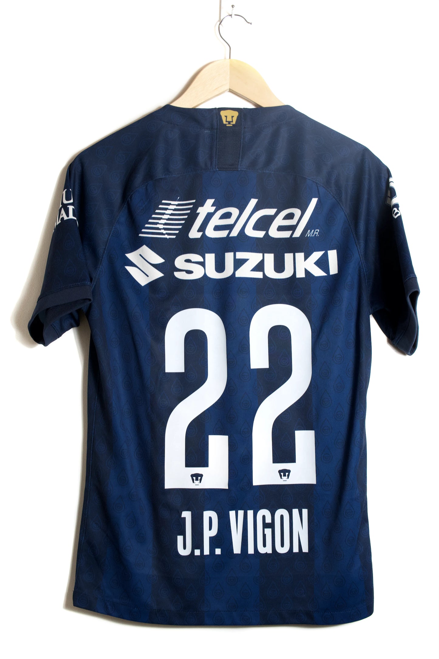 Pumas 2020-21 | #22 J.P. Vigon |  Visitante Jersey Nike | Talla S | 8/10