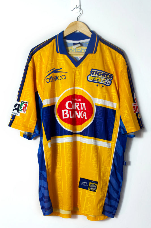 Tigres 1999-2000 Local Jersey Atletica | Talla XL | 8/10