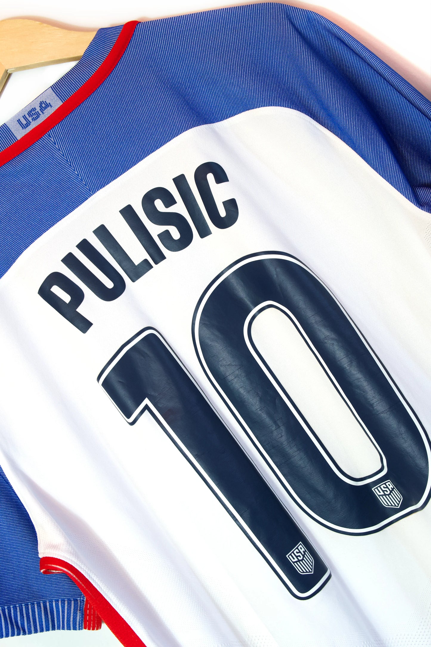 Estados Unidos 2016-17 | #10 Pulisic | Versión Jugador | Local Jersey Nike | Talla L | 8/10